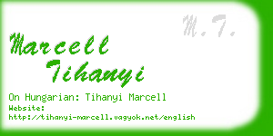 marcell tihanyi business card